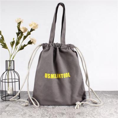 China Wholesale Canvas Backpack Cotton Drawstring Pouch Bag Cotton Backpack, Promotion Gift Backpack Cotton Drawstring Bag for sale