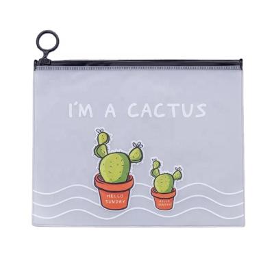 China Cute Eco-friendly Makeup Running Bag Waterproof PVC Pencil Pouch Pouch PVC Pencil Bag With Low Moq for sale