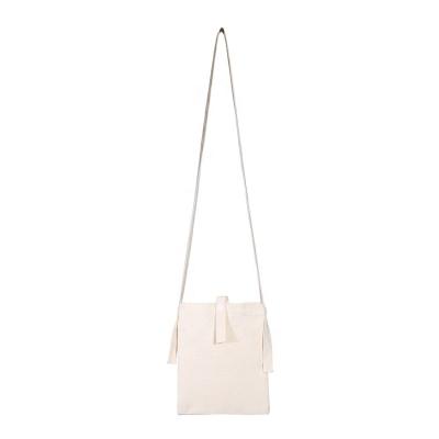 China Simple Fashion Sling Canvas Shoulder Bag 12oz Canvas Sling Bag White Durable Sling Bag 18(width)*23(height)cm With Low MOQ for sale