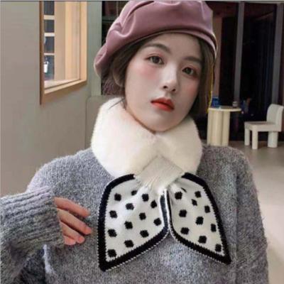 China Large Faux Fur Faux Fur Women's Scarf Different Color Winter Running High Quality Scarves For Women With Low MOQ for sale