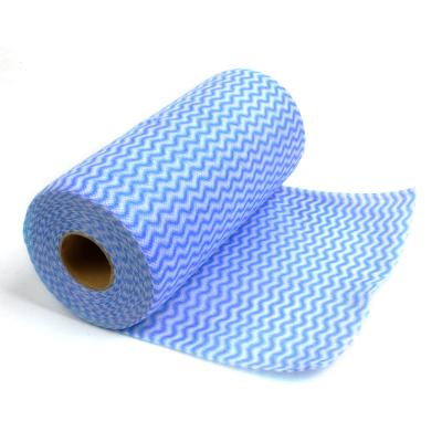 China Sustainable Wholesale Universal Disposable Spunlace Household Cleaning Products Nonwoven Fabrics Roll for sale