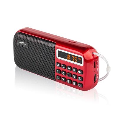 China Convenient mini mp3 music player rechargeable quran TF USB FM digital radio digital display FM factory customized for sale