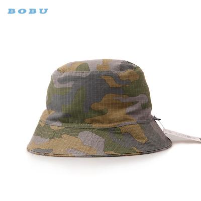 China Unisex Outdoor Cheap Character Fisherman Hat Quarter Hat Cotton Camouflage Cotton Army Bucket Hat for sale