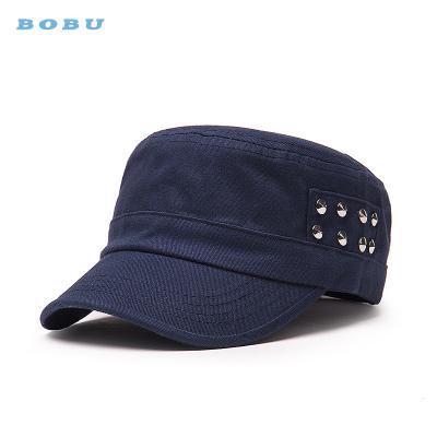 China COMMON Flat Top Sun Hat Korean Outdoor Spring And Summer Ladies Leisure Sun Visor Custom Embroidered Military Hats for sale