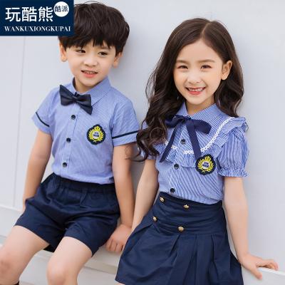 China Children's suits school uniforms pattern new international girls boys summer school uniforms school uniforms designs with pictures clothes kids for sale