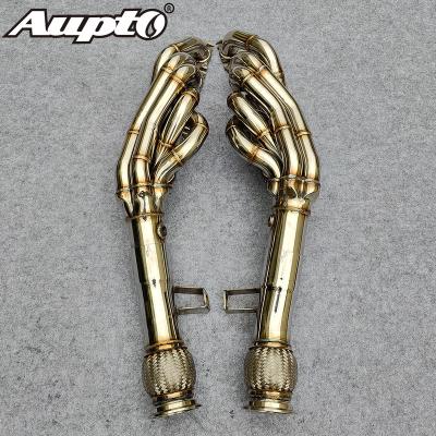 China 304 Stainless Steel Exhaust Manifold Car Exhaust Pipe Mufflers For AUDI R8 5.2 for sale