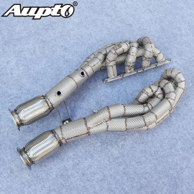 China 304 Stainless Steel Exhaust Manifold Car Exhaust Pipe Exhaust Pipes For AUDI R8 4.2 for sale