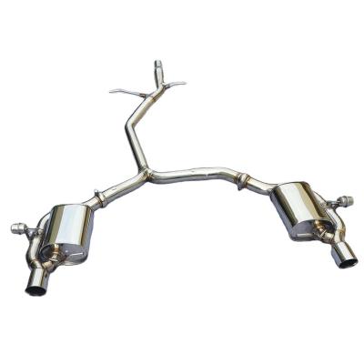 China 304 Stainless Steel Car Exhaust Catback Exhaust Control Valve Exhaust Pipes For AUDI A5 for sale