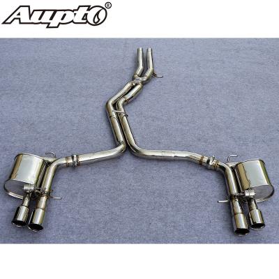 China 304 Stainless Steel Catback Automobile Refitting Stainless Steel Exhaust Pipes Car Exhaust Pipe For Audi A7 for sale