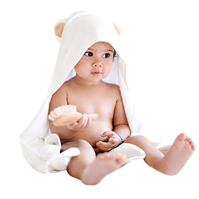 China Factory price baby kids safe organic bamboo hooded towel with high quality for sale