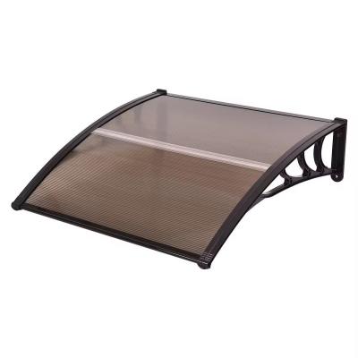 China Anti UV Polycarbonate Outdoor Awning Canopy Lightweight Poly Carbonate Awning for sale