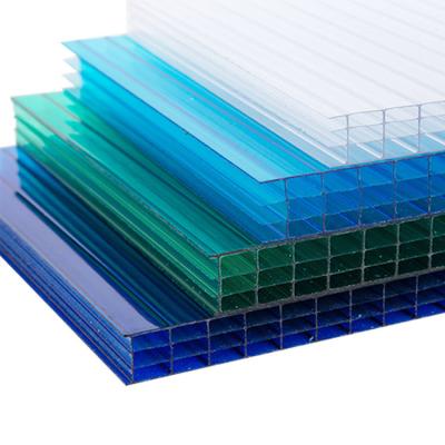 China UV Protected Polycarbonate Sheet Waterproof Multi Layer Polycarbonate Sheet Hollow for sale