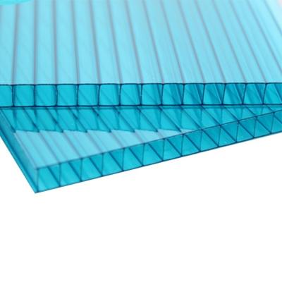 China Pc Danpalon De Policarbonato Plastic Twin Wall Polycarbonate Sheet for Green Houses for sale