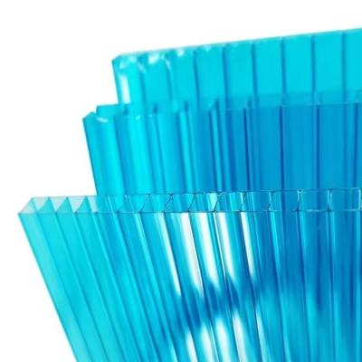 China Transparent Polycarbonate Sheet Virgin Polycarbonate Twinwall Sheet For Building Material for sale