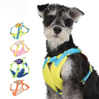 China Sustainable High Quality Comfortable Colorful Custom Logo Dog Harness Simple Dog Harness And Leash for sale