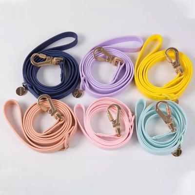 China Personalized Wholesale Custom Durable Running Dog Leash And Collar PVC Coated Waterproof Dog Leash For Dog Outdoor Running for sale