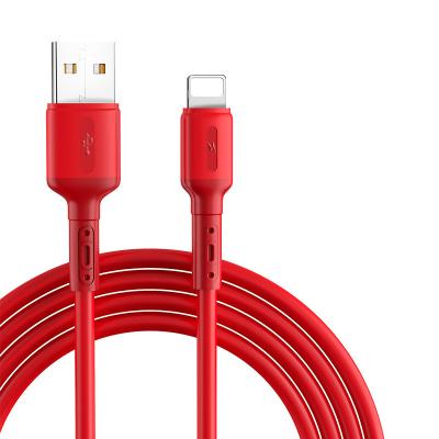 China Mobile phone liquid silicone data cable suitable for Apple mobile phone cable liquid cable 3A factory direct charging soft fast charging for sale