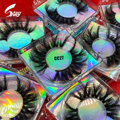 China 25mm Natural Mink Eyelashes Wholsale 5d Lash Box Fluffy Custom Made Wholesale 3d Mink Eyelashes Vendor for sale