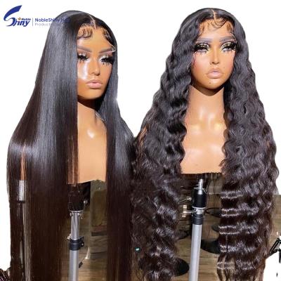 China High Quality Virgin Cuticle Aligned Human Hair 130% 150% 180% Density HD Full Lace Human Hair Wigs For Color Women, Transparent Lace Front Wig Wholesale Virgin Brazilian Hair for sale