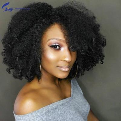 China Curly Curly Clip In Extensions 4B 4C Afro Kinky Curly Clip Ins Natural Remy Human Hair Clips 120G 7Pcs Brazilian Color Ins Extensions for sale