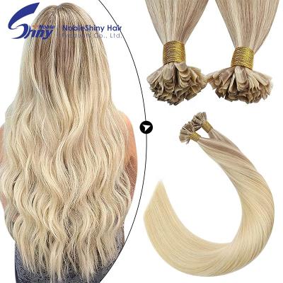 China Straight Straight Keratin Capsules Human Raw Virgin Hair Nail U Tip Machine Pre-bond Natural Hair Extensions 16