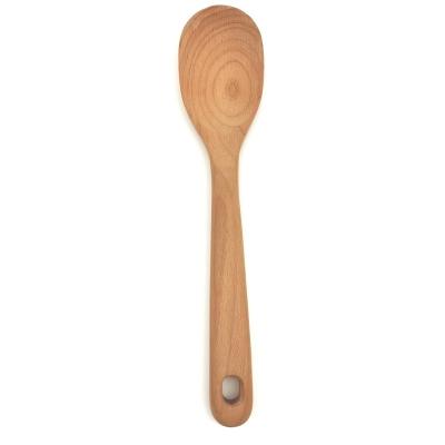 China Sustainable Pocket Eco Friendly Wooden Spoon Wooden Soup Pouch For Cooking Serving for sale