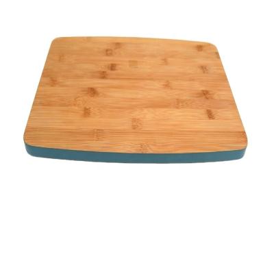 China Factory direct sustainable bamboo material natural color rectangle organic cutting board for chopping for sale