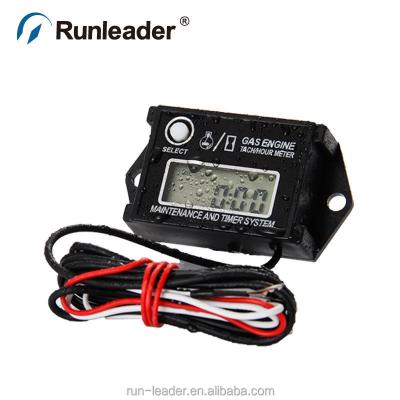 China Tiny Digital Gasoline Engine Tachometer Hour Meter Tachometer Tachometer For Motorcycle Lawn Mower Snowmobile Engine for sale