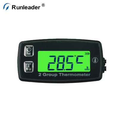 China Plastic Runleader 2 Group Temp Meter Thermometer For Motorcycle Motocross Lawn Mower Air ATV for sale