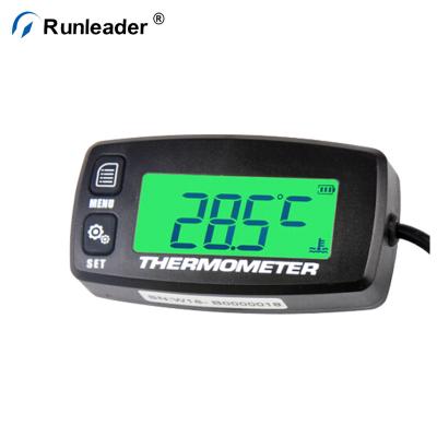 China Runleader Universal Plastic Digital LCD Display Motorcycle Thermometer Water Temperature Temperature Gauge Meter for sale