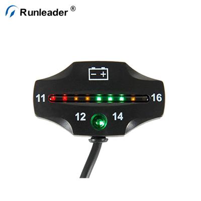 China Low or High Voltage Reminder Runleader LED Lead Acid Battery Voltmeter Battery Indicator Meter Gauge For Golf Cart for sale