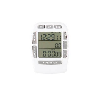 China Sustainable 3 Channel Timer Digital 3 Channel Kitchen Timer Lab Electronic Clock Cooking Time Manager for sale