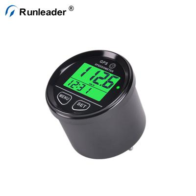 China Backlight Runleader GPS Tachometer Gauge, 60mm, Odometer, 12V/24V, Backlit LCD Green, W/Wire Harness for sale