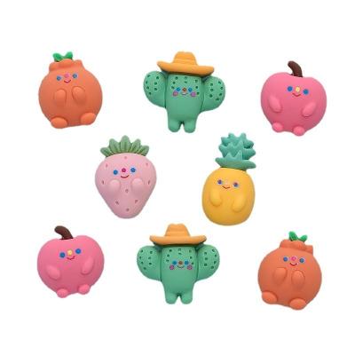 China 2022 New Environmentally Friendly Blind Box Apple Pineapple Fruit Resin Cell Phone Accessories Cell Phone Glue Diy Accessories Blind Box Apple Hair Accessories for sale