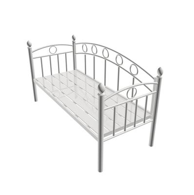 China Other Fashion Modern Hotel Bedroom Metal Frame Kids Single Bed Iron Metal Adult Bed for sale