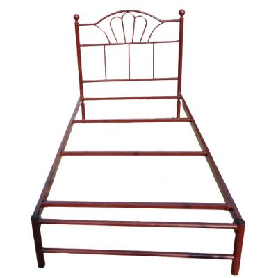 China Modern White Decorative Iron Single Bed Luxury Metal Antique Iron Bed Frame for sale