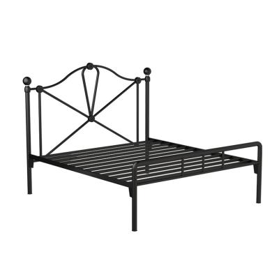 China New Design Double Metal Bed Frame Iron Modern Simple Bed Frame Double Metal Bed Frame for sale