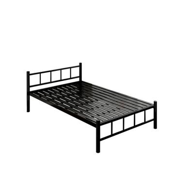 China Latest Best Modern Selling Customizable Hotel Bedroom Solid Metal Single Bed Frame for sale