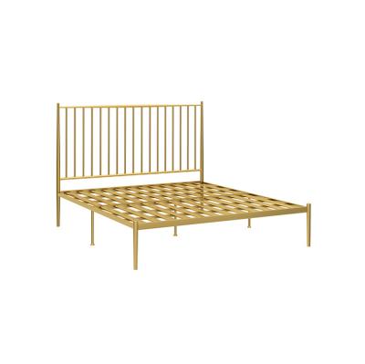 China Luxury Modern Metal Iron Storage Family Bed Framed Future Nordic High Frame Price for sale