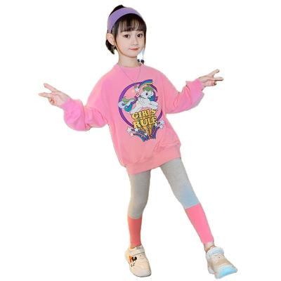 China 2022 Autumn Sweater Suit New Children's Cotton Girls' Spring Two-piece Clothes for sale