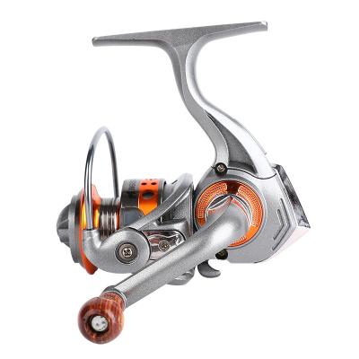 China LEFT HAND XO150 Series 5.2:1 Mini Metal Fishing Reel BB Handle Ice Fishing Wood 12+1 Reel Fishing Spinning Reel for sale