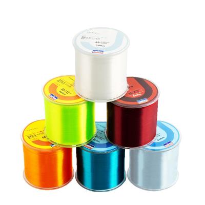 China 2022 New 500m 0.6#-8.0# 6.2-38.6LB Good Quality High Strength Multi Color Nylon Fishing Sink Line for sale