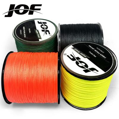 China Float Locator JOF 500M Multicolor PE Braided Yarn 8 Threads Multifilament 18-88LB Braided Fishing Line for sale