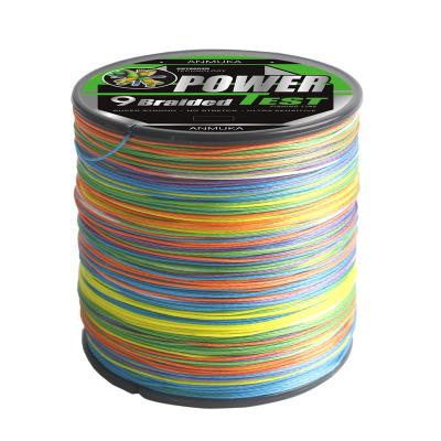 China Multicolor 300M Braided Fishing Line 9 Strands 7.3kg-43.5kg Multifilament Seawater PE Float Marker for sale