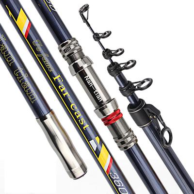 China Newest Model Telescopic Fishing Rod 3.6-5.4m High Carbon Fiber 4 Sections Portable Sea Fishing Rod for sale