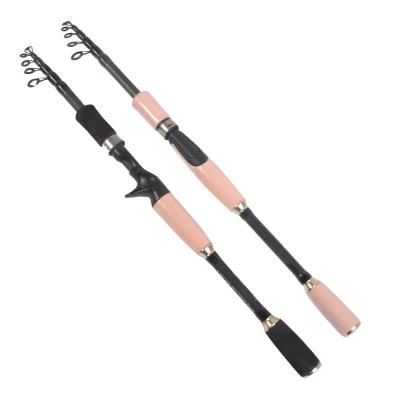 China Newest Model JETSHARK 1.8/2.1/2.4/2.7m Carbon Fiber Telescopic Fishing Rod Portable Carp Fishing Spinning Rod Rock Fishing Tackle for sale