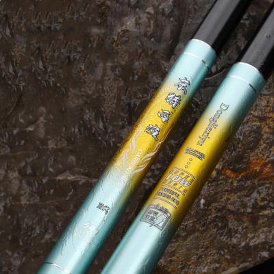 China Newest High Carbon Model ROBBEN 6H Power Manufacture 3.6-8.1m Hand Fishing Rod Super Hard Carp Fishing Rod for sale