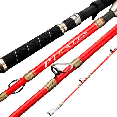 China CARBON JETSHARK 2022 New High Carbon 1.65m--2.1m 2 Section Super Strong Offshore Boat Fishing Rods Slow Building for sale