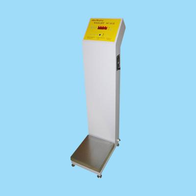 China Airport Hotel Use Coin Operated Weight Scale For Customer Luggage Weighing 34*50*123cm for sale