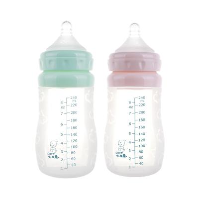 China BPA Free Silicone Baby Water Bottle Color BPA Free Soft Single Silicone Baby Bottle Customized Feeding Bottle for sale